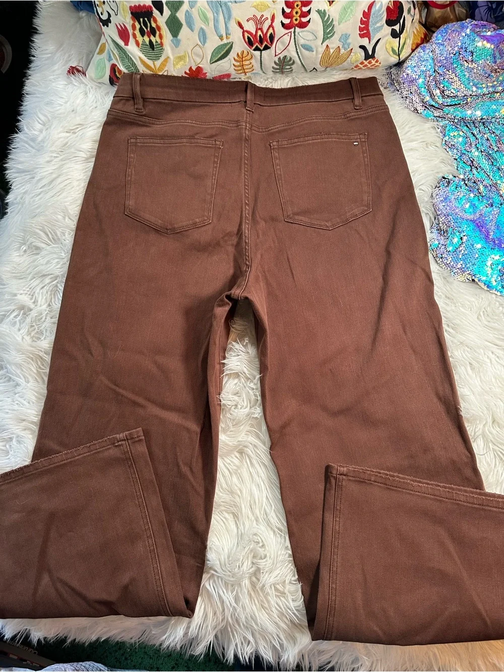 Mica Los Angeles • Chocolate Brown Straight Leg Jeans